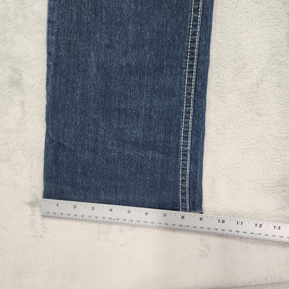 Faded Glory Jeans‎ Womens 8 Blue Low Rise Bootcut Embroidered Rhinestone Stretch - Picture 11 of 12